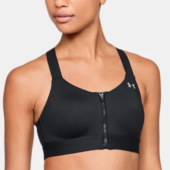 Under Armour Black Zip Up Bra - Picture 1 of 4
